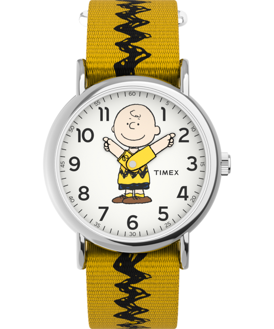 Peanuts® x Timex Charlie Brown 38mm Fabric Strap Watch