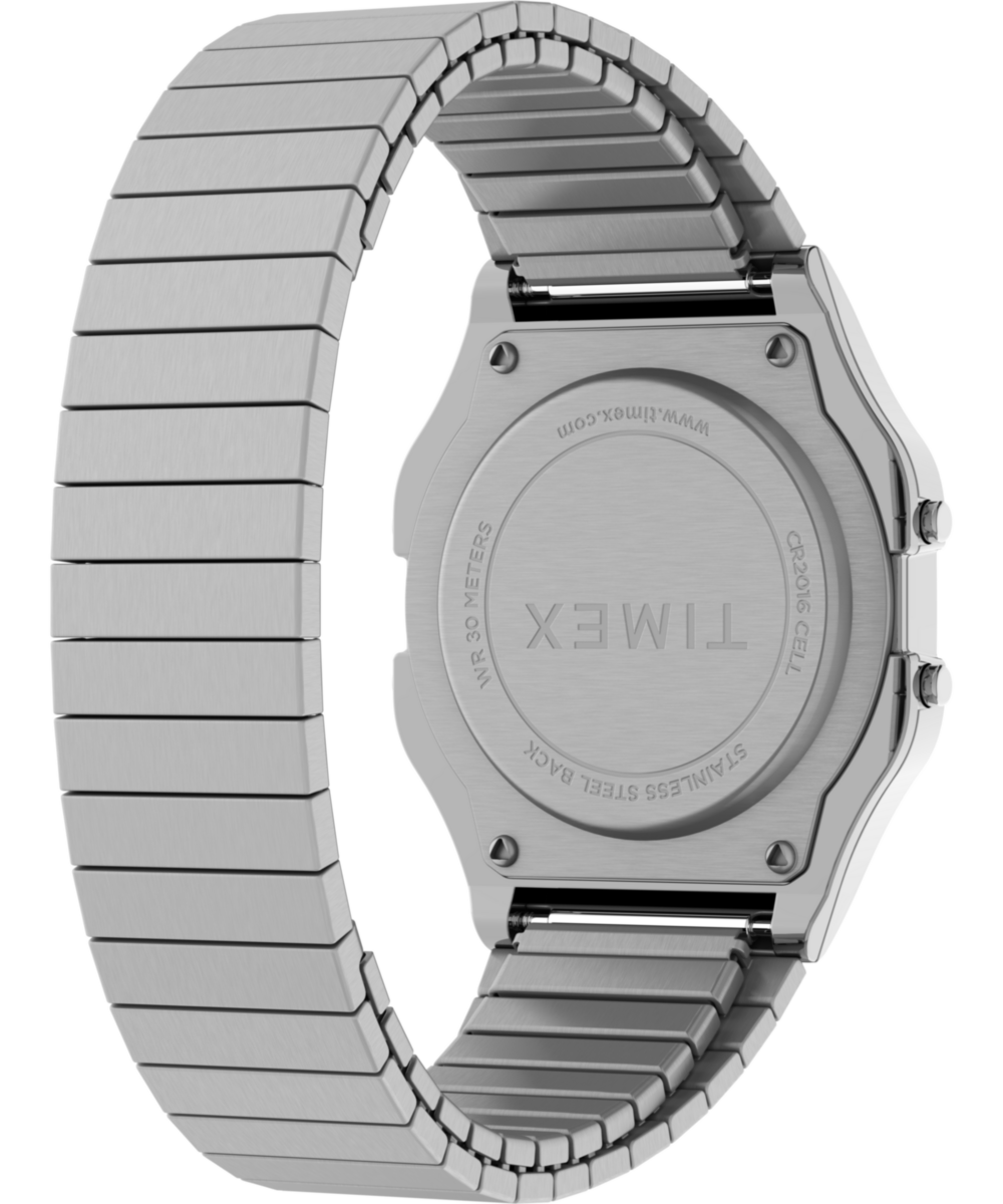 Timex T80 34mm Stainless Steel Expansion Band Watch