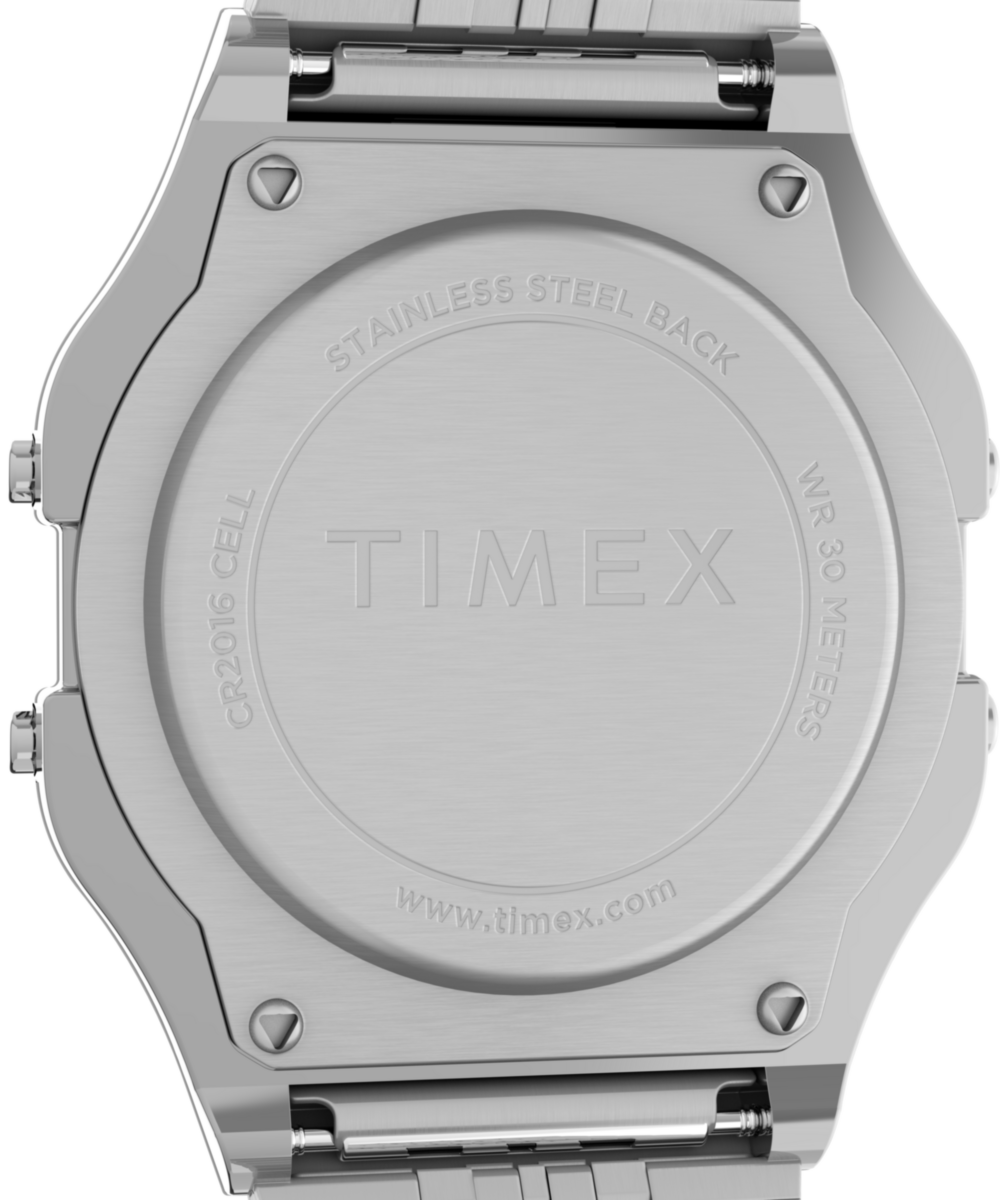 Timex T80 34mm Stainless Steel Bracelet Watch