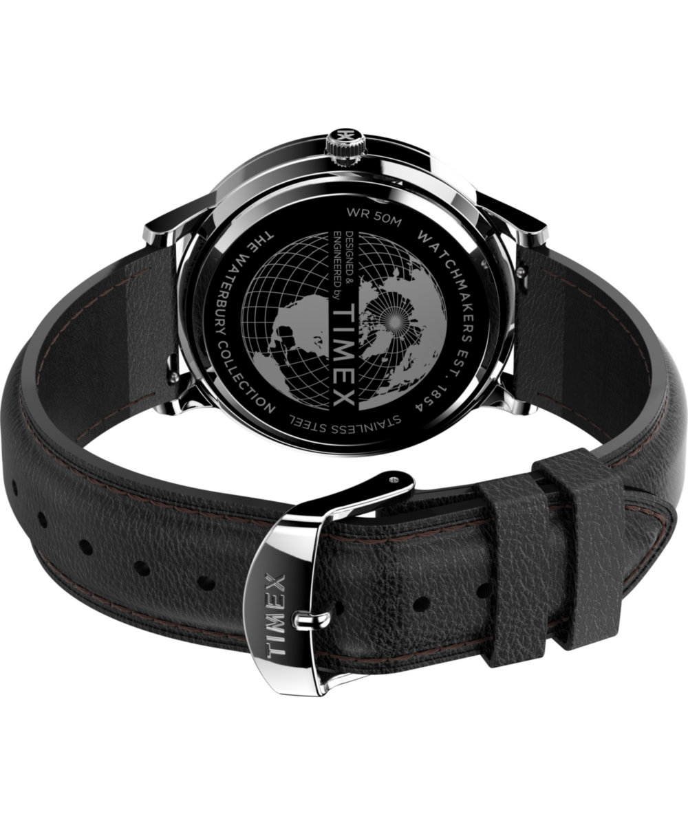 Waterbury Classic Day/Date 40mm Leather Strap Watch