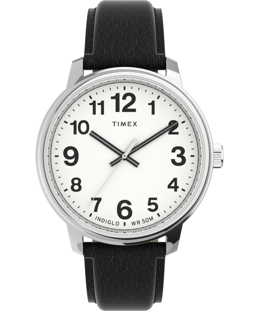Easy Reader Bold 43mm Leather Strap Watch