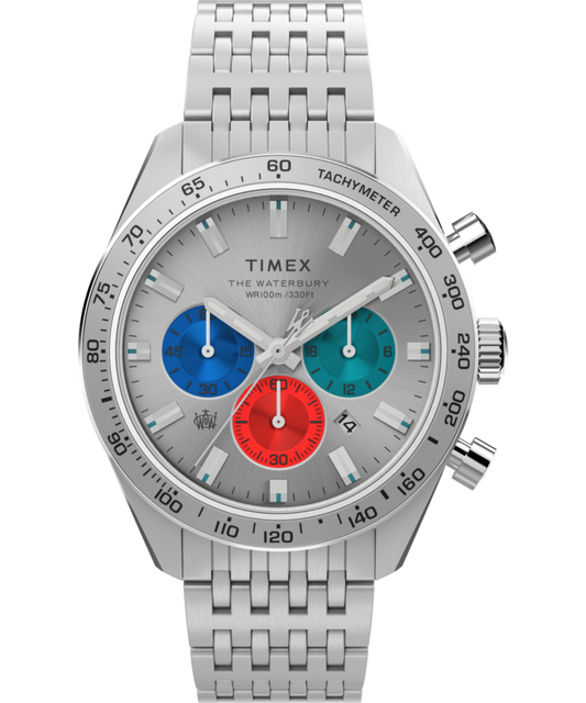Waterbury Chronograph 41mm Stainless Steel Bracelet Watch