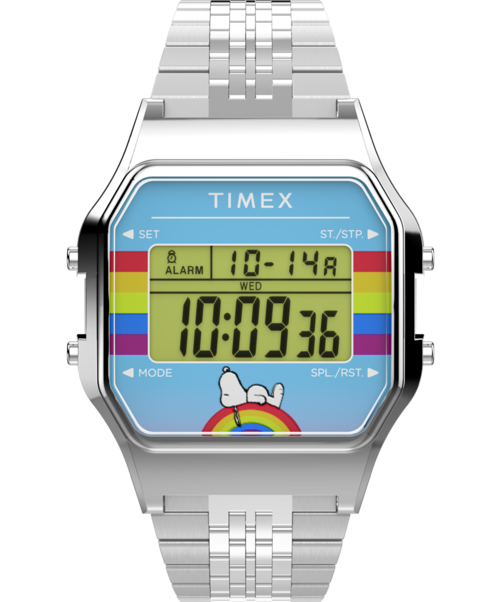 Peanuts® x Timex 80 Dream in Color 34mm Stainless Steel Bracelet Watch
