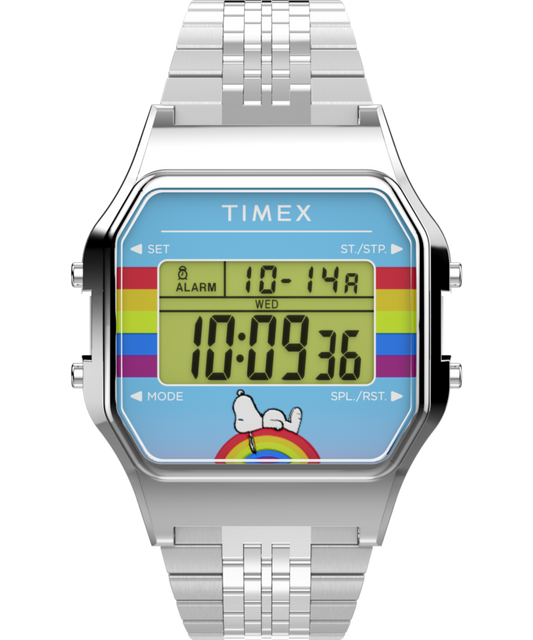Peanuts® x Timex 80 Dream in Color 34mm Stainless Steel Bracelet Watch