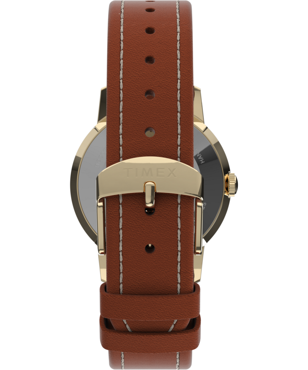 Peanuts® x Timex Marlin® Hand-Wound Snoopy Tennis 34mm Leather Strap Watch