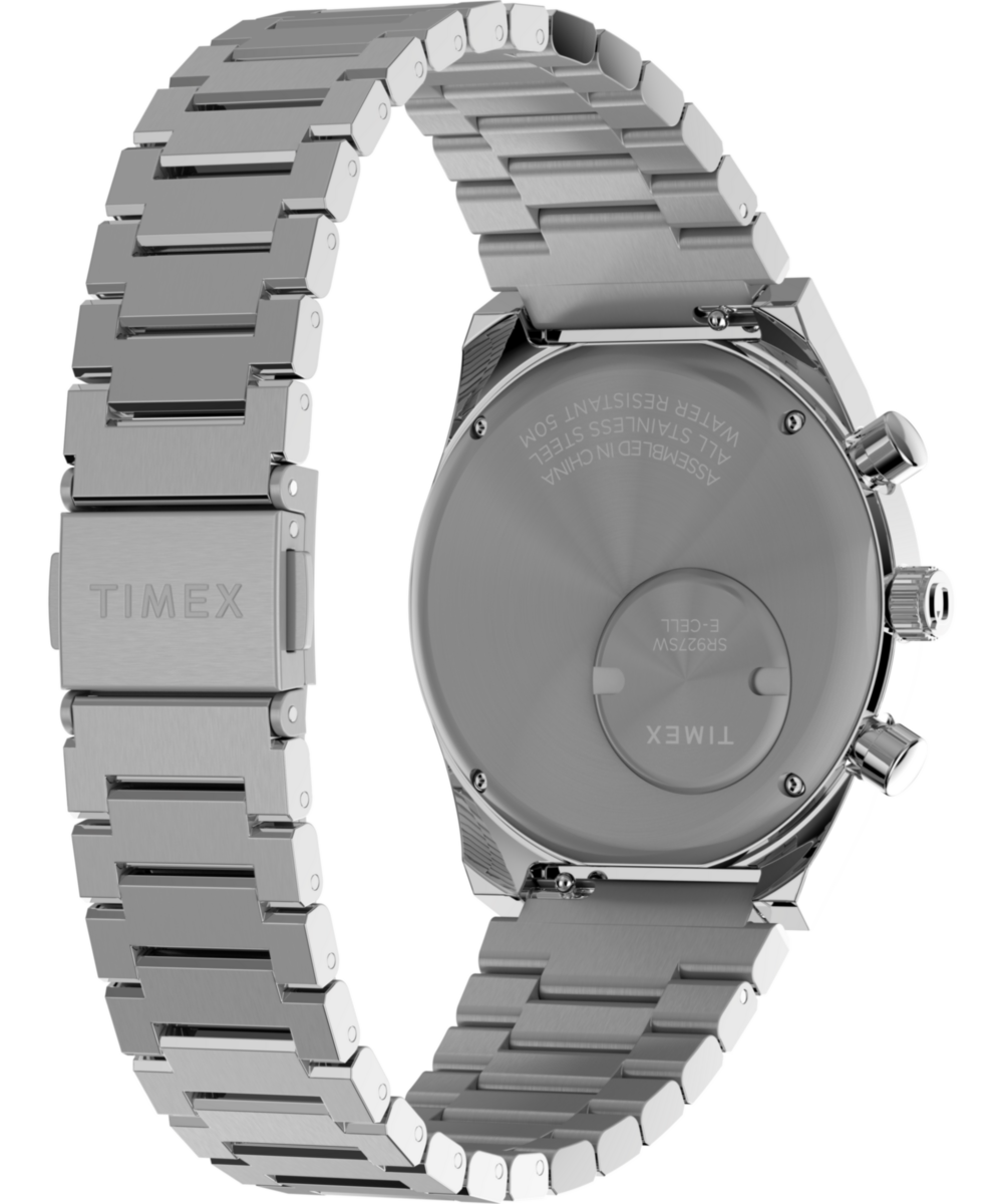 Q Timex Falcon Eye Chronograph 40mm Stainless Steel Bracelet Watch