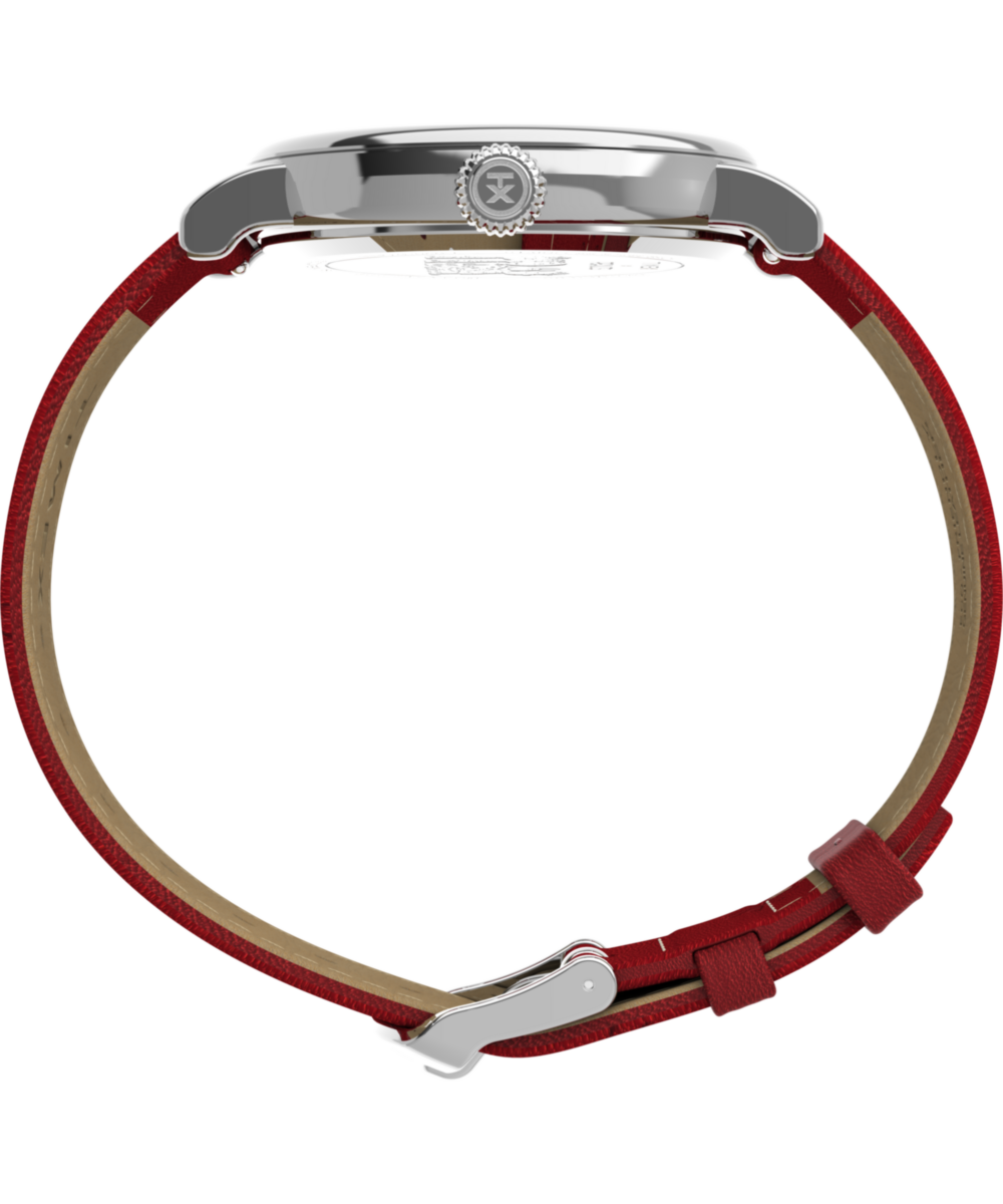 Peanuts® x Timex Standard Snoopy Santa 40mm Leather Strap Watch
