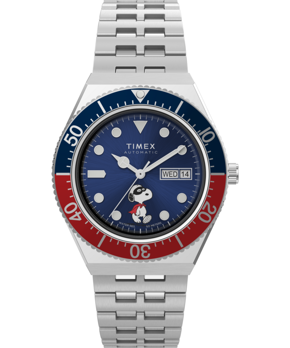 Peanuts® x Timex M79 Automatic 40mm Stainless Steel Bracelet Watch