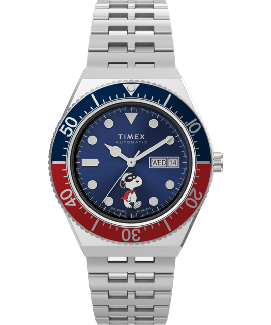 Peanuts® x Timex M79 Automatic 40mm Stainless Steel Bracelet Watch