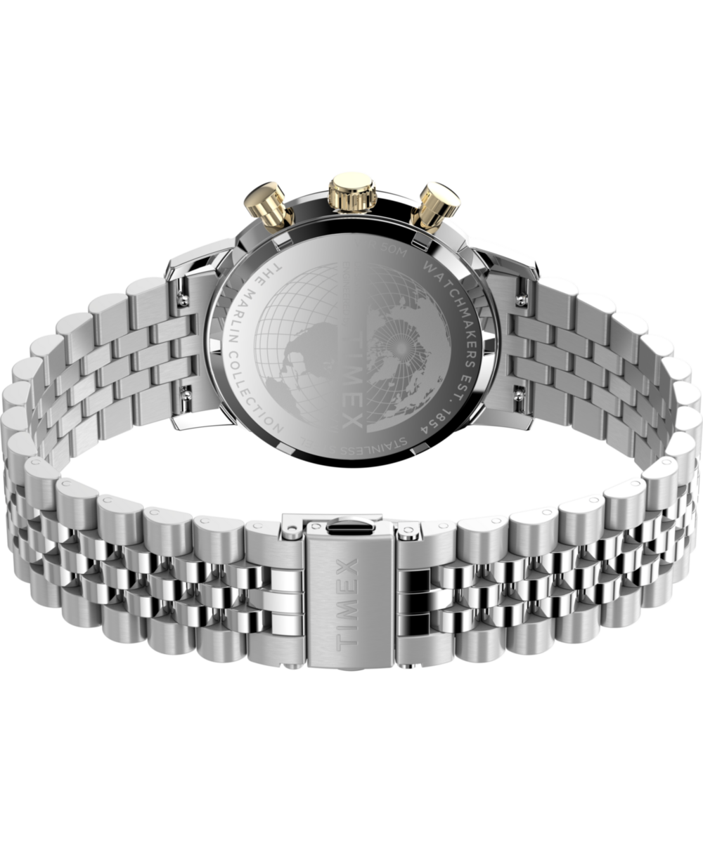 Marlin® Chronograph Tachymeter 40mm Stainless Steel Bracelet Watch 