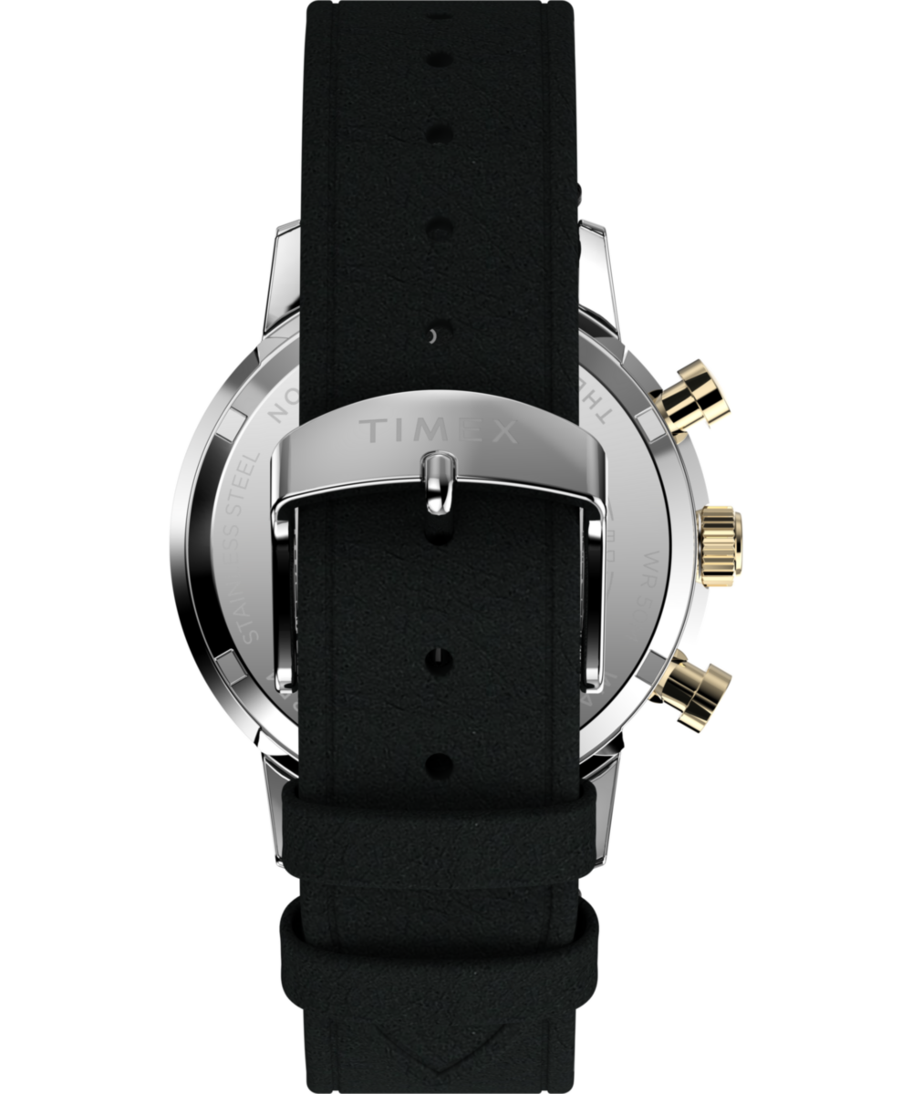 Marlin® Chronograph Tachymeter 40mm Leather Strap Watch 