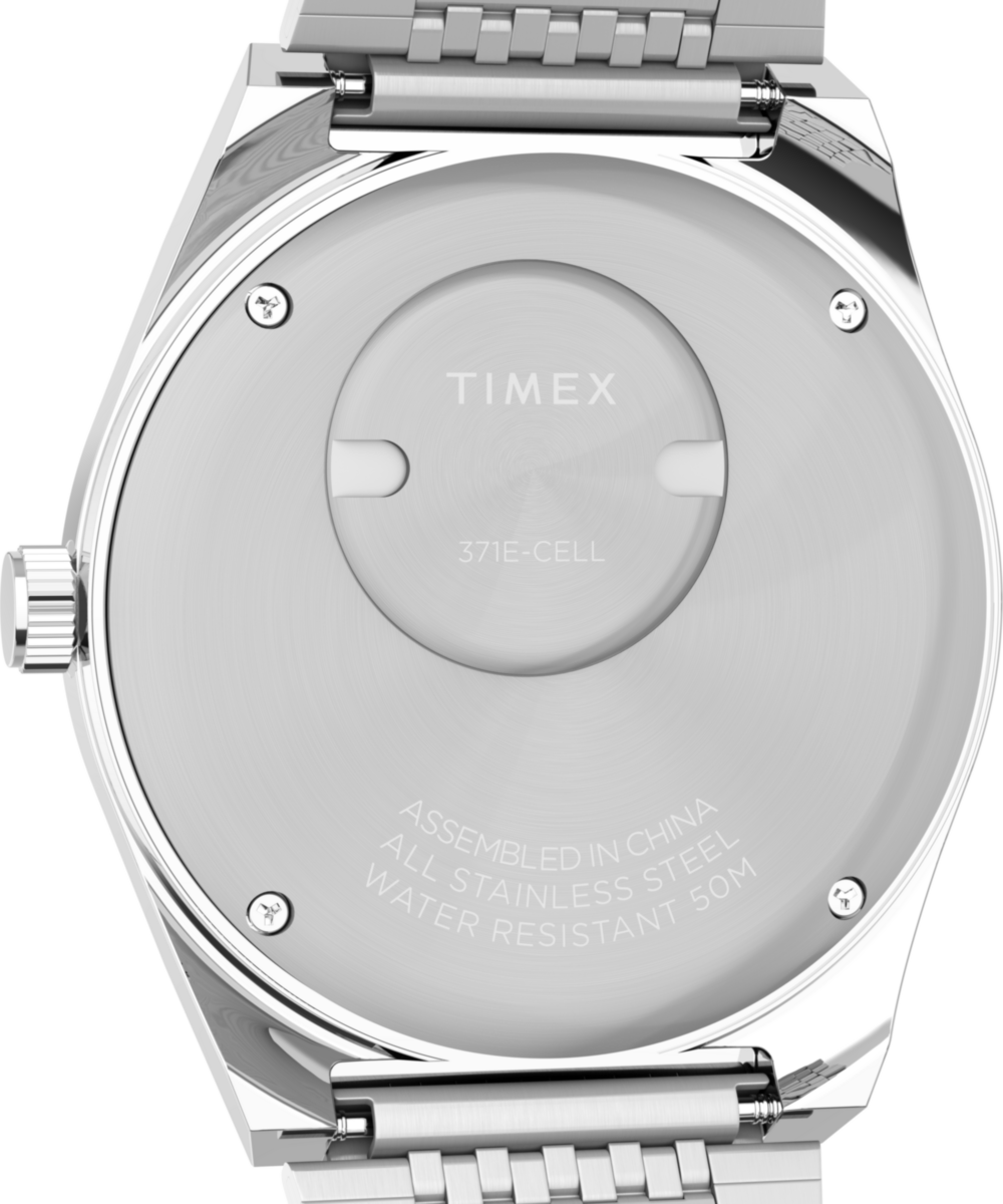 Q Timex® Falcon Eye 38mm Stainless Steel Bracelet Watch 