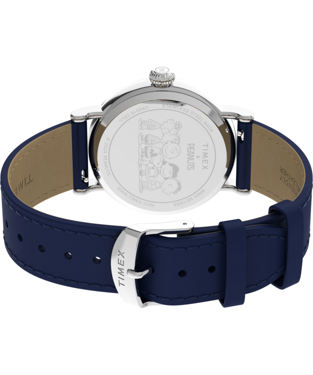 Peanuts® x Timex Standard Pumpkin Patch 40mm Leather Strap Watch  