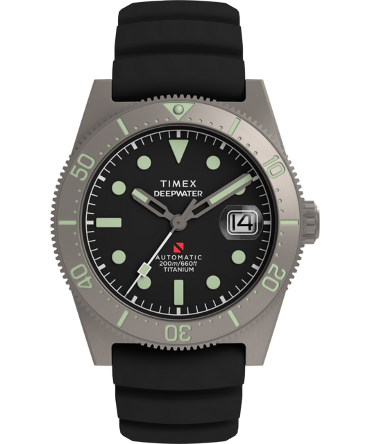 Deepwater Reef 200 Titanium Automatic 41mm Synthetic Rubber Strap Watch