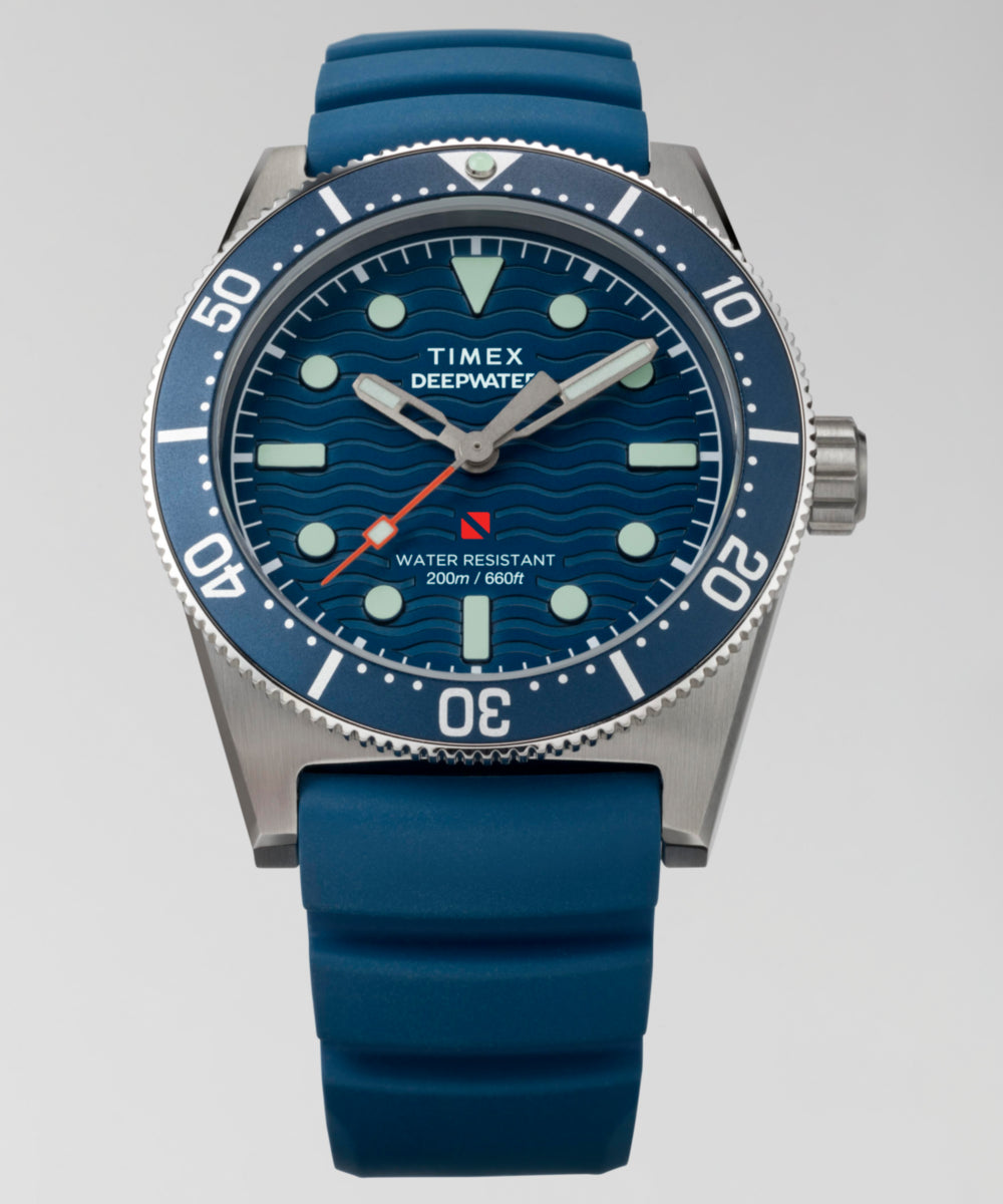Deepwater Reef 200 41mm Synthetic Rubber Strap Watch   
