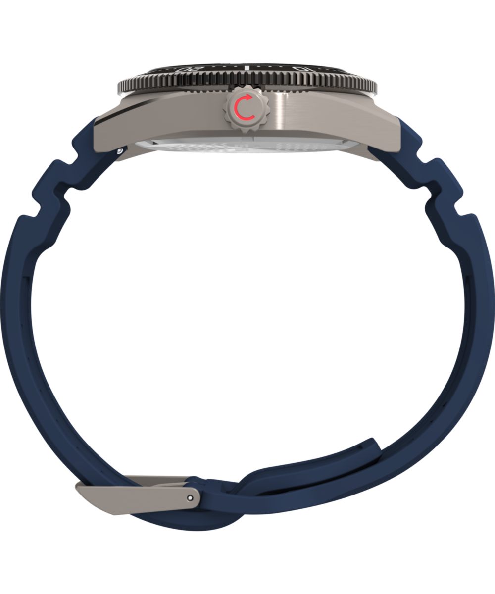 Deepwater Reef 200 GMT 41mm Synthetic Rubber Strap Watch