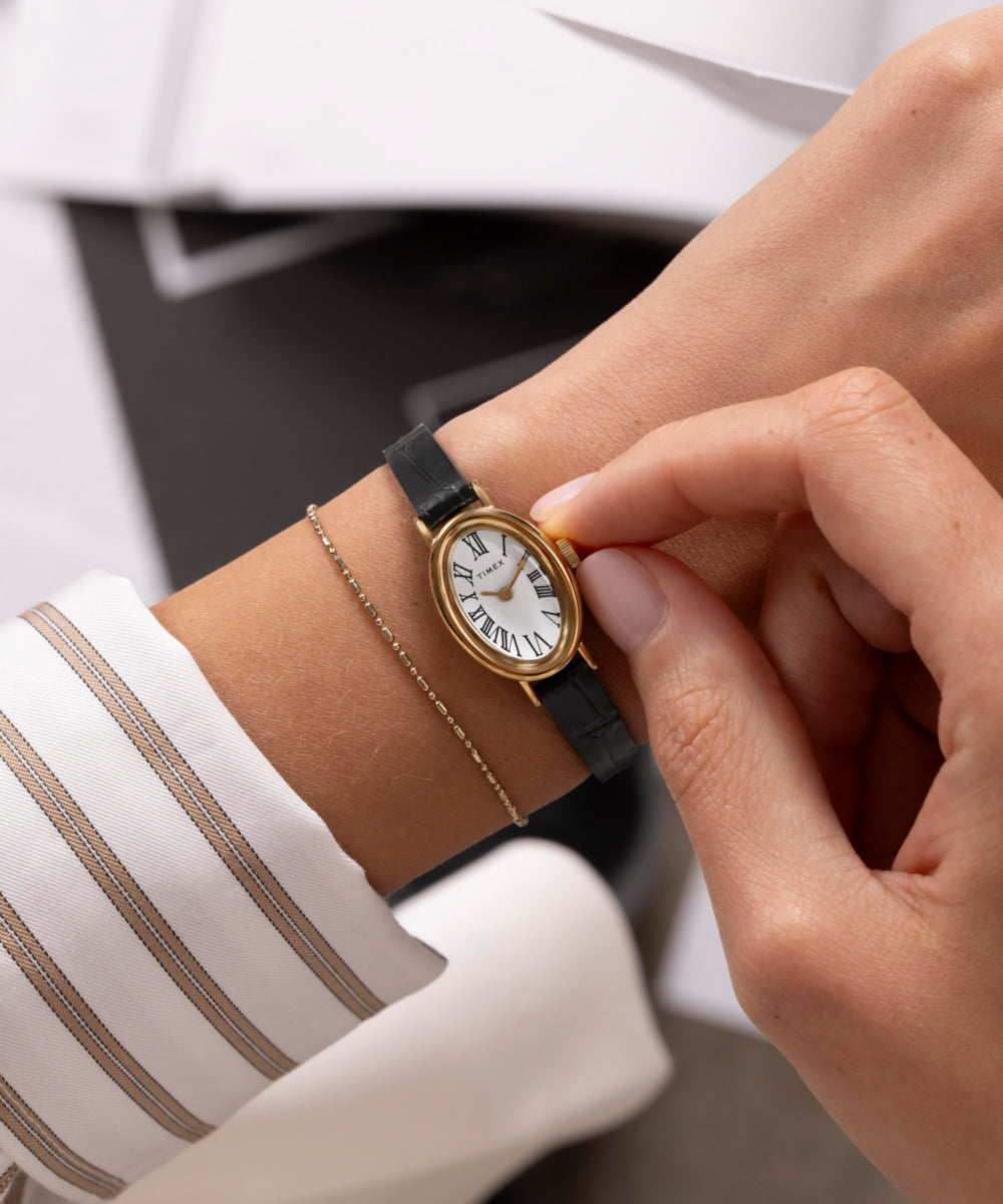 Cavatina 19mm Leather Strap Watch