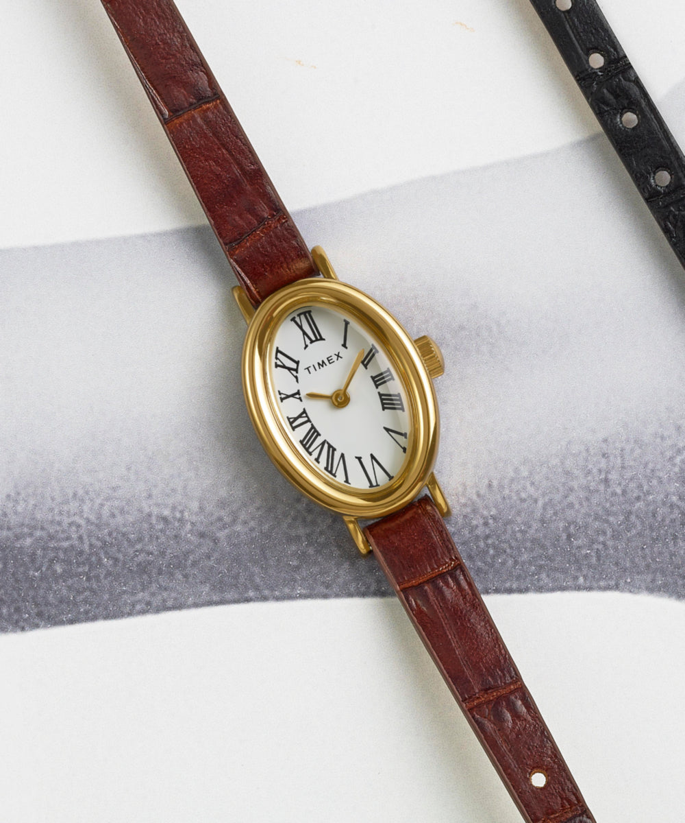 Cavatina 19mm Leather Strap Watch