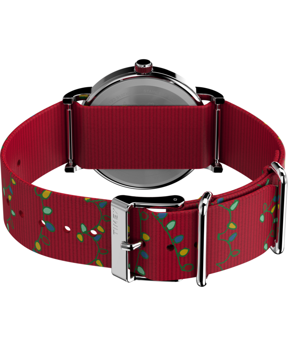 Peanuts® x Timex Weekender Holiday 38mm Fabric Strap Watch