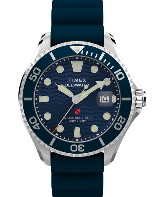 Deepwater Meridian 200 44mm Synthetic Rubber Strap Watch 