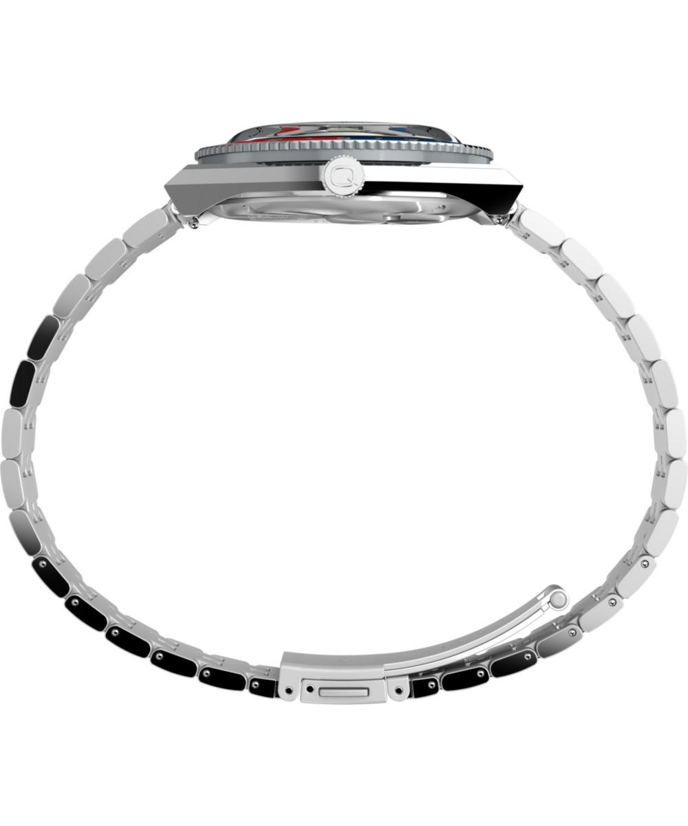 Peanuts® x Q Timex® GMT 38mm Stainless Steel Bracelet Watch
