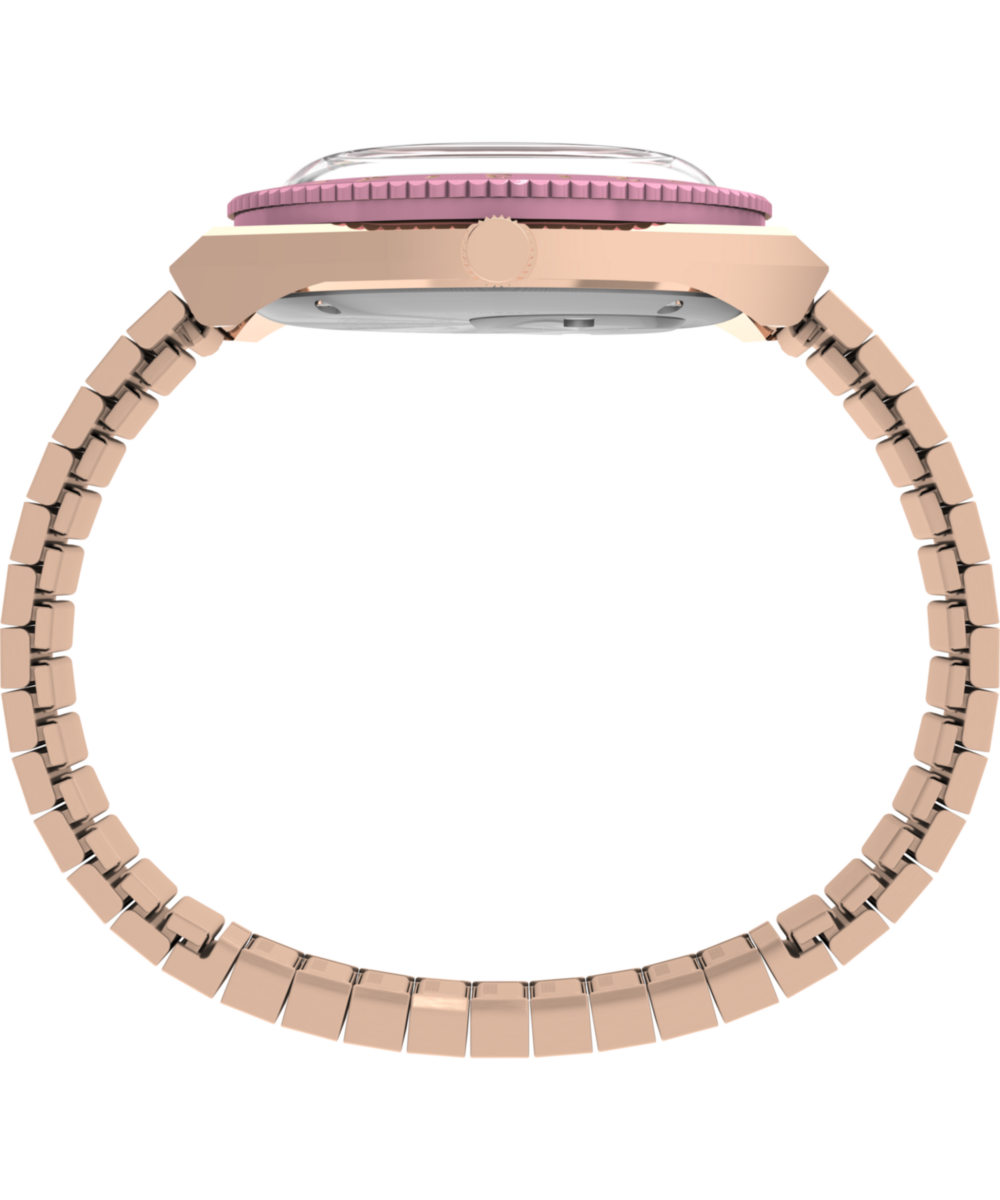 Peanuts® Q Timex® In Bloom 36mm Stainless Steel Expansion Band Watch