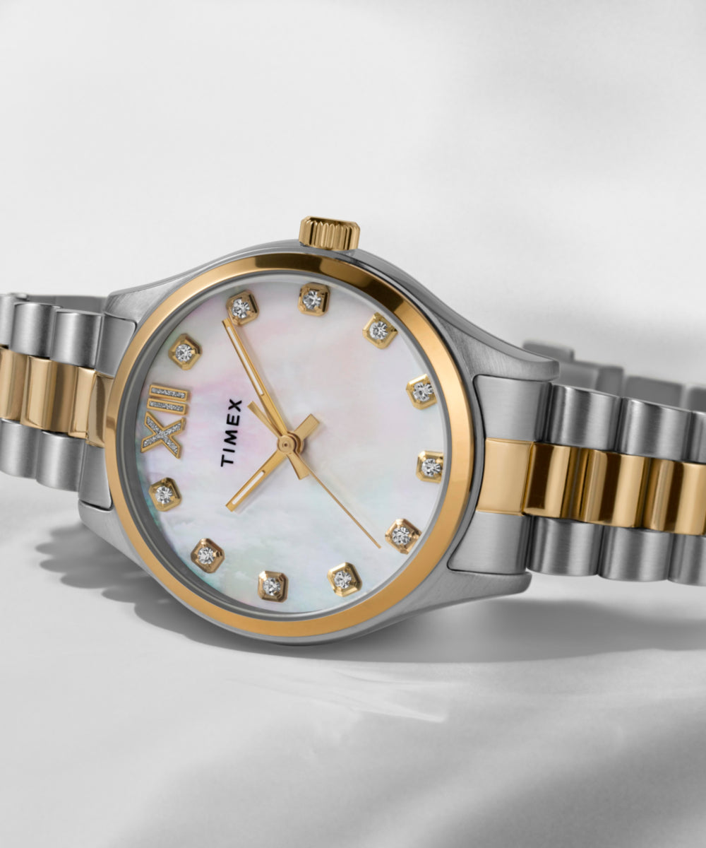 Timex Legacy 34mm Stainless Steel Bracelet Watch 