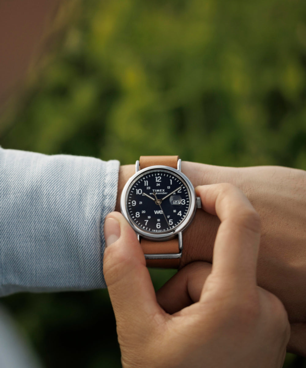 Weekender 40mm Leather Strap Watch