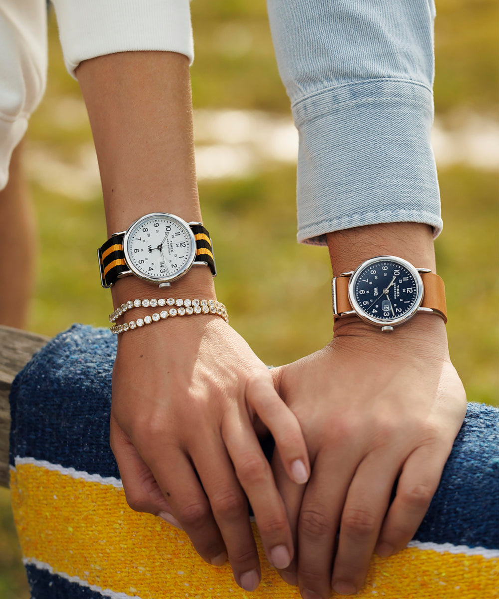Weekender 40mm Leather Strap Watch