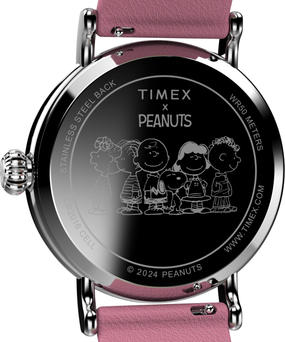 Peanuts x Timex Standard Valentine's 40mm Leather Strap Watch