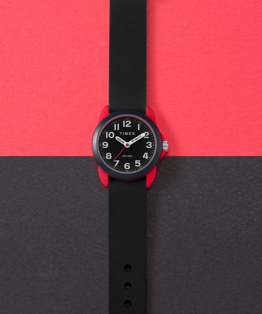 TIMEX TIME MACHINES® 30mm Silicone Strap Watch