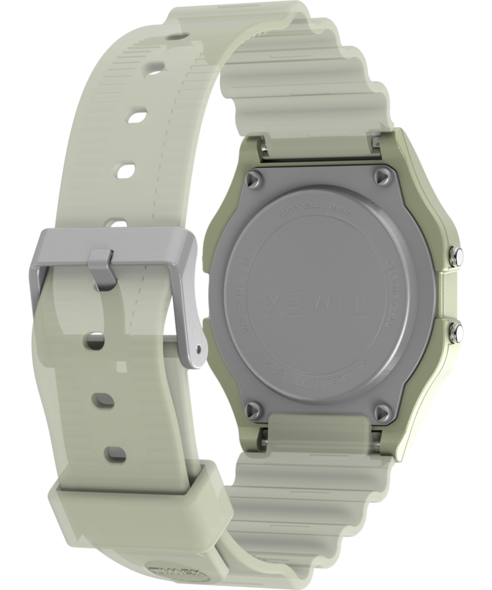 Timex T80 Glow in the Dark 34mm Resin Strap Watch