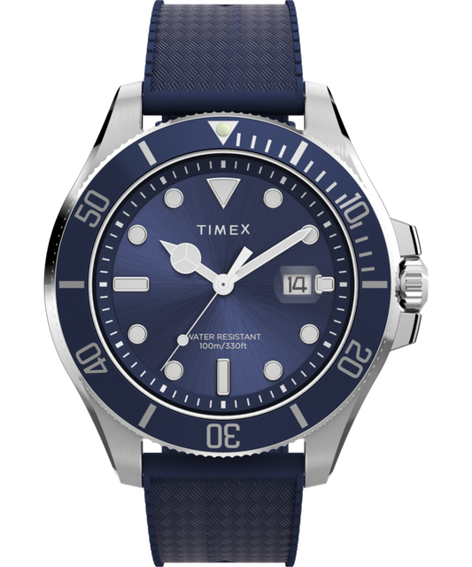 Harborside Coast 44mm Synthetic Rubber Strap Watch