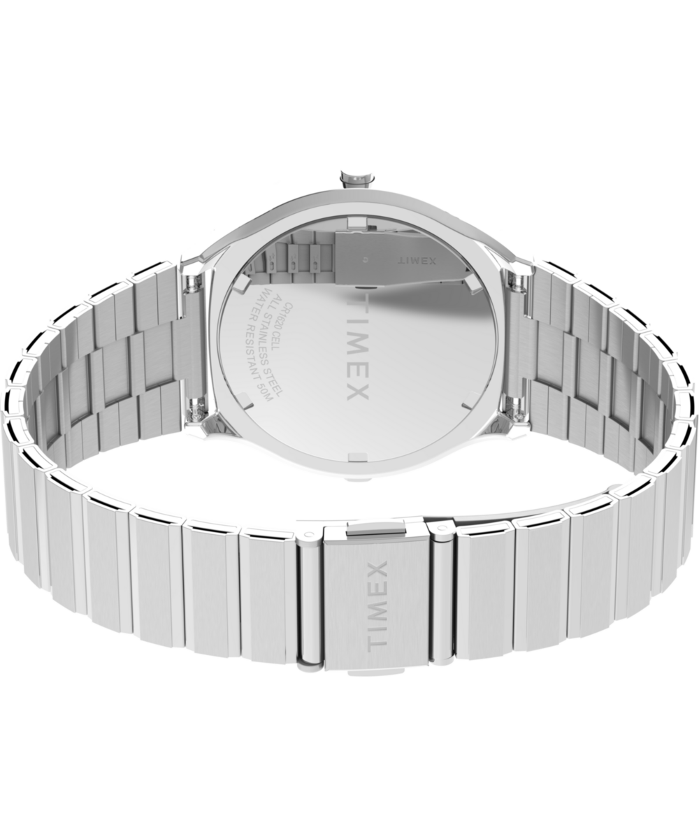Q Timex® 1975 SSQ Digital Reissue 38mm Stainless Steel Bracelet Watch