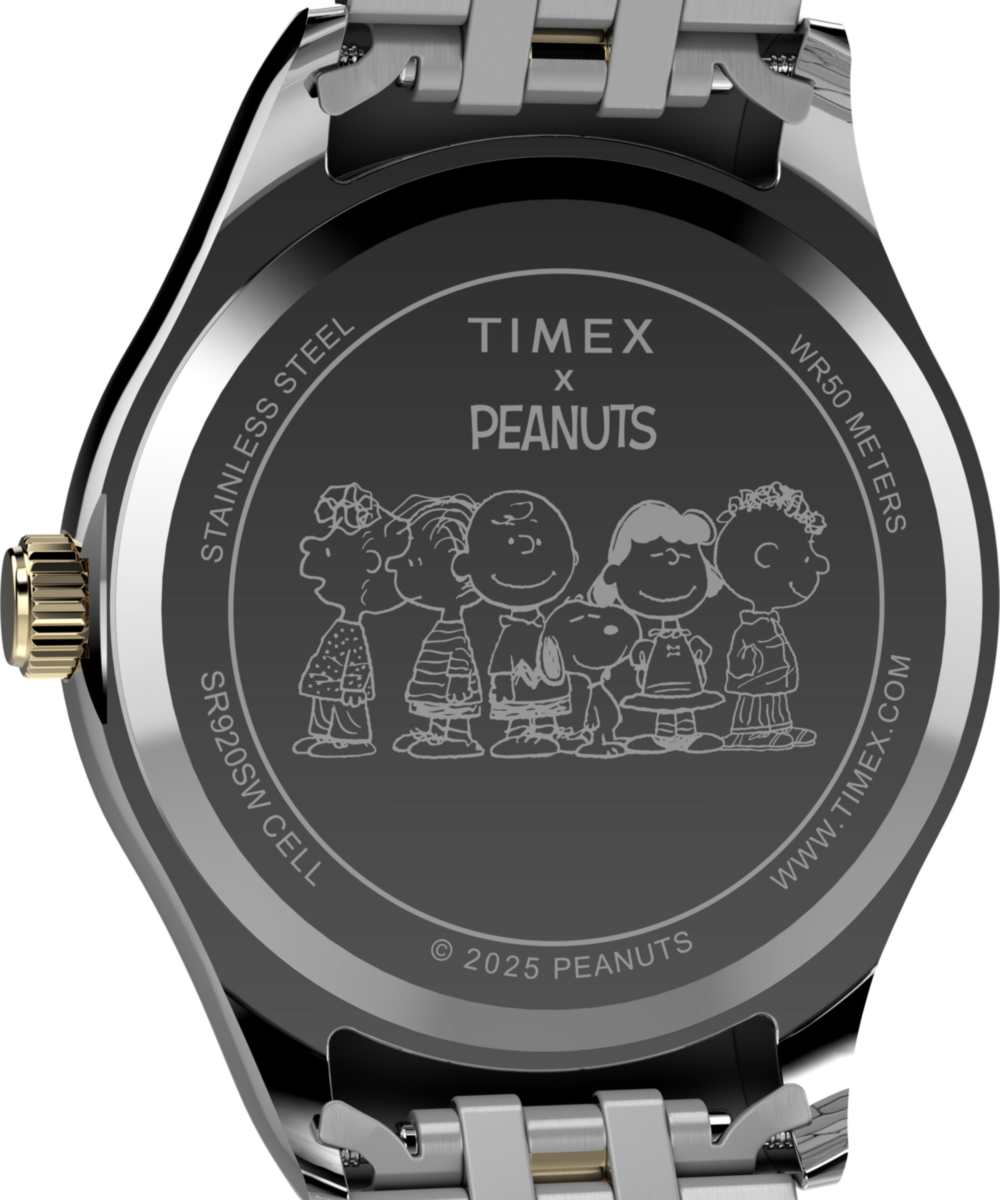 Peanuts® x Timex Legacy Bowtie 34mm Stainless Steel Bracelet Watch