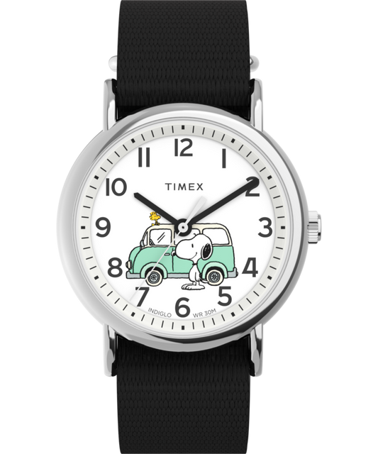 Peanuts® x Timex Van 38mm Fabric Strap Watch
