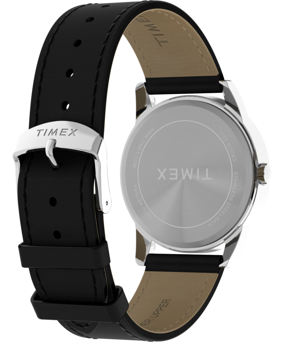 Easy Reader® Classic 38mm Leather Strap Watch