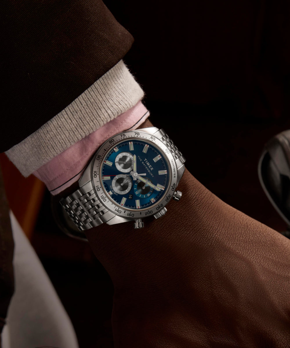 Waterbury Traditional Chronograph 41mm Stainless Steel Bracelet Watch 