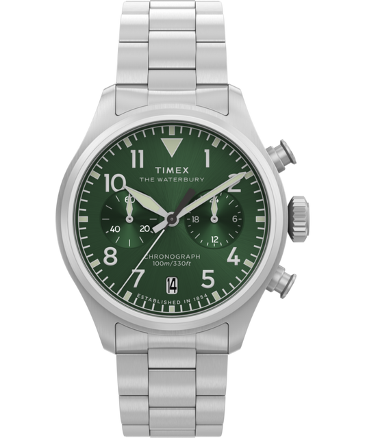 Waterbury Ace Chronograph 41mm Stainless Steel Bracelet Watch