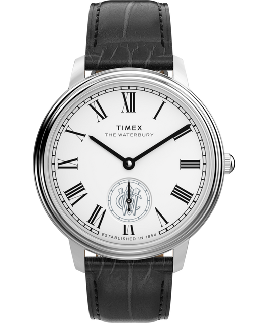 Waterbury Metropolitan Sub-Second 39mm Leather Strap Watch 