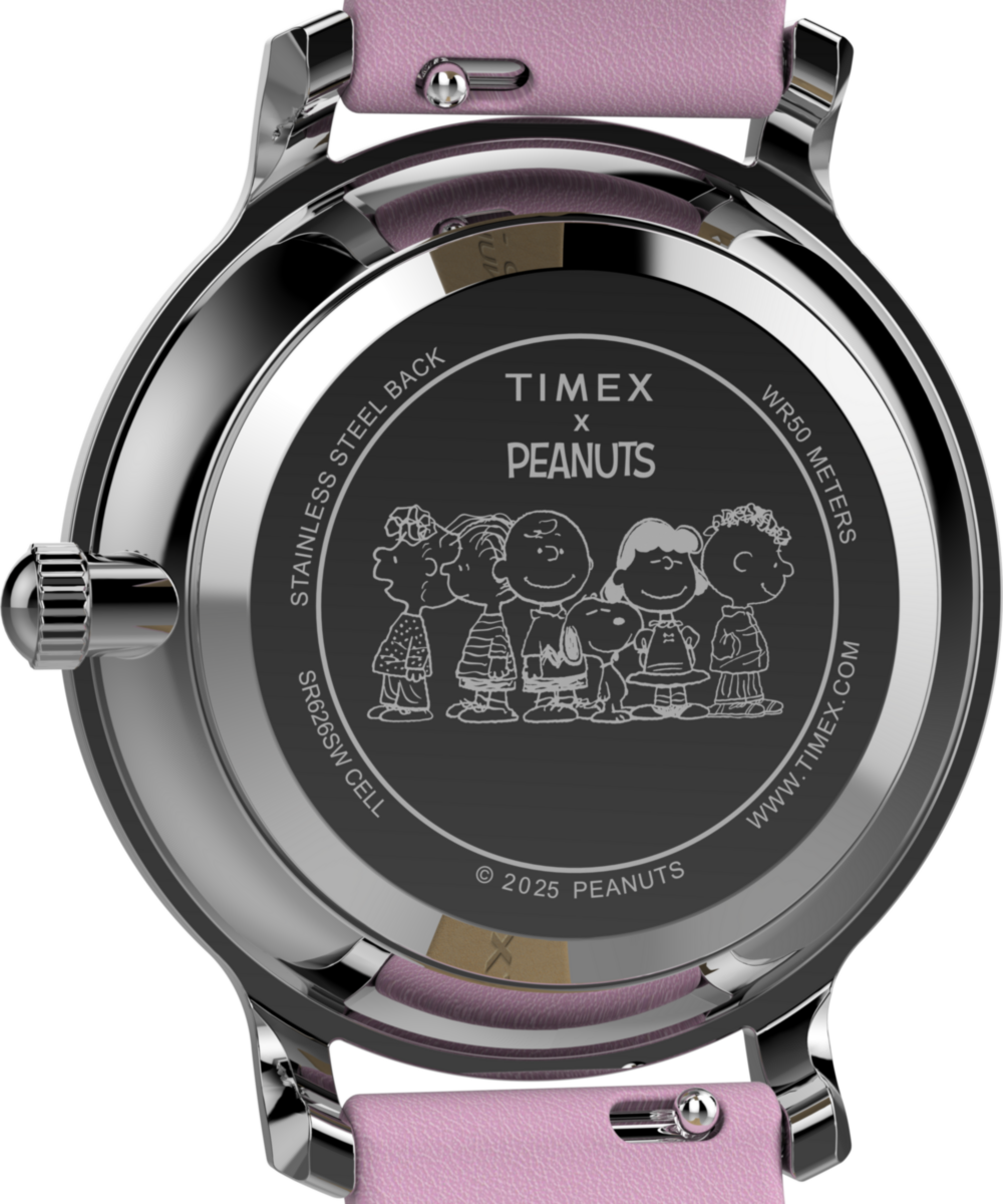 Peanuts® x Timex Transcend Snoopy Hug 31mm Leather Strap Watch