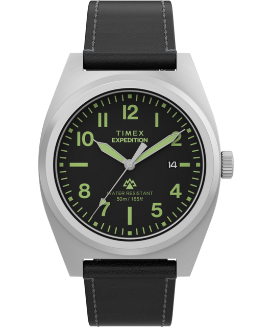Expedition® Capstone 39mm Eco-Friendly Leather Strap Watch