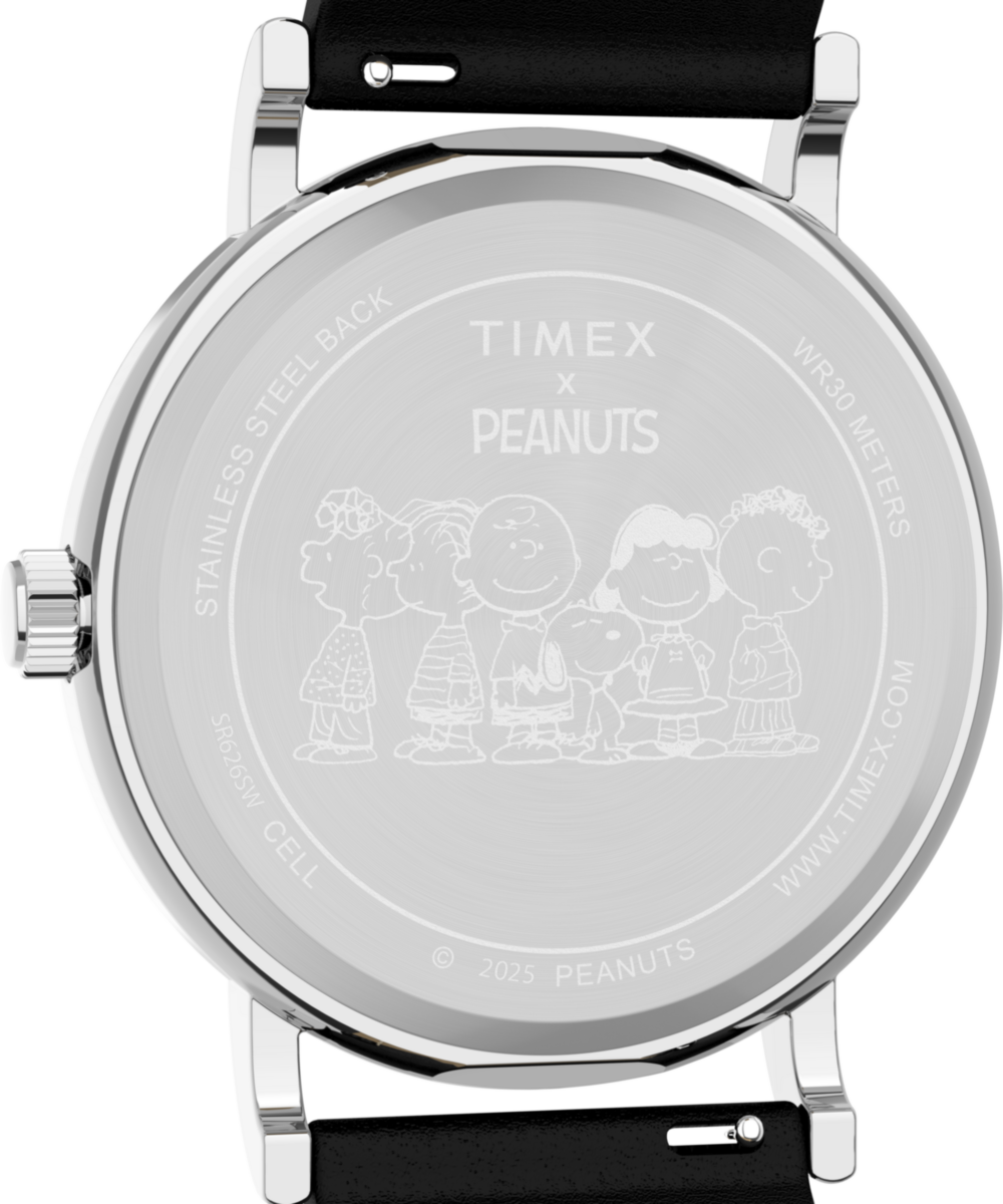 Peanuts® x Timex Weekender Snoopy Dancing 38mm Leather Strap Watch