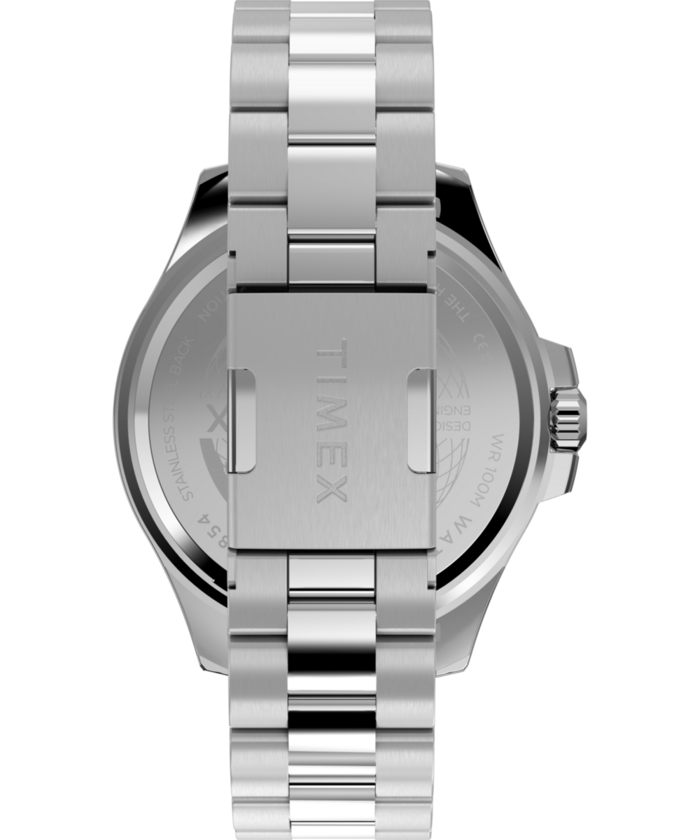 Harborside Coast Multifunction 43mm Stainless Steel Bracelet Watch