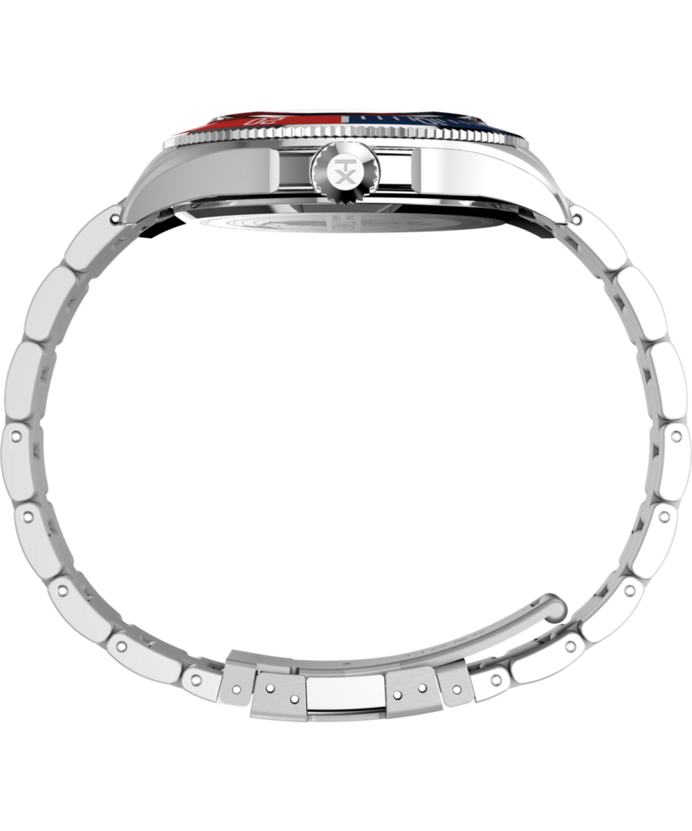 Harborside Coast Multifunction 43mm Stainless Steel Bracelet Watch
