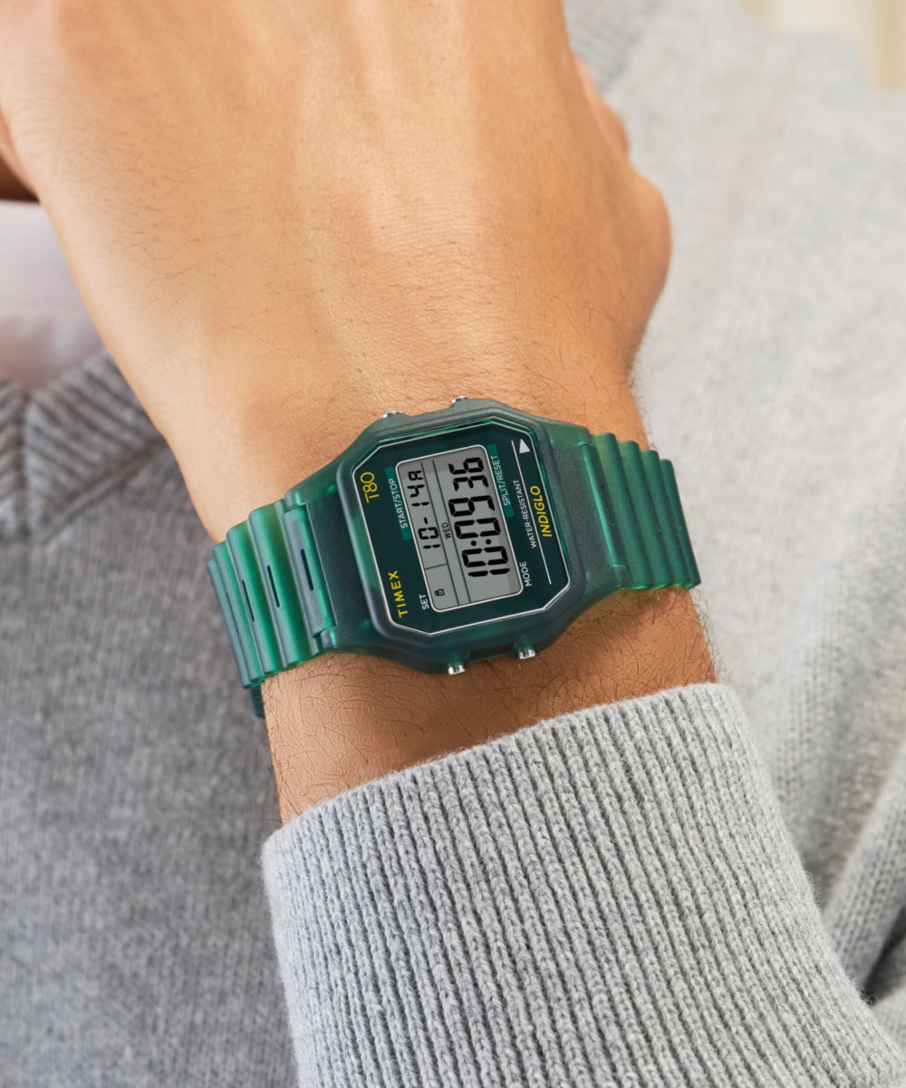 Timex T80 34mm Resin Strap Watch