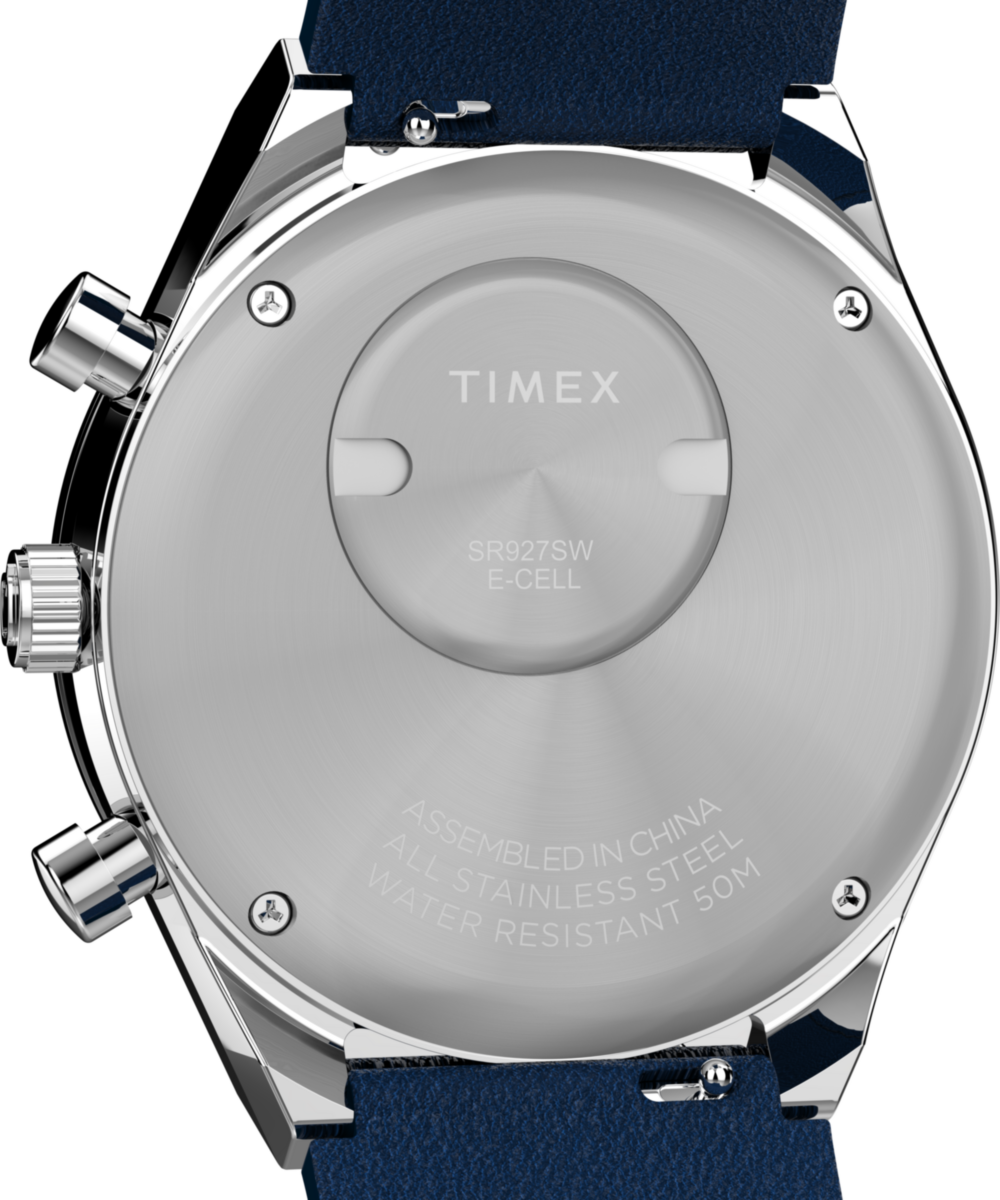 Q Timex® Chronograph 40mm Leather Strap Watch