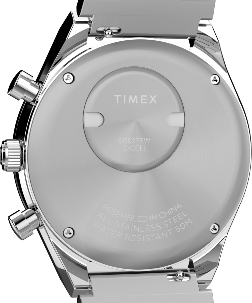 Q Timex® Chronograph 40mm Stainless Steel Bracelet Watch