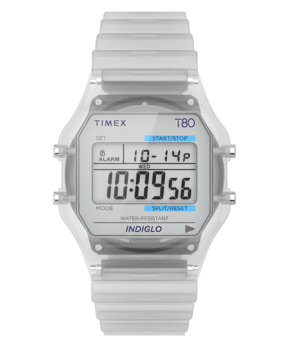 Timex T80 34mm Resin Strap Watch
