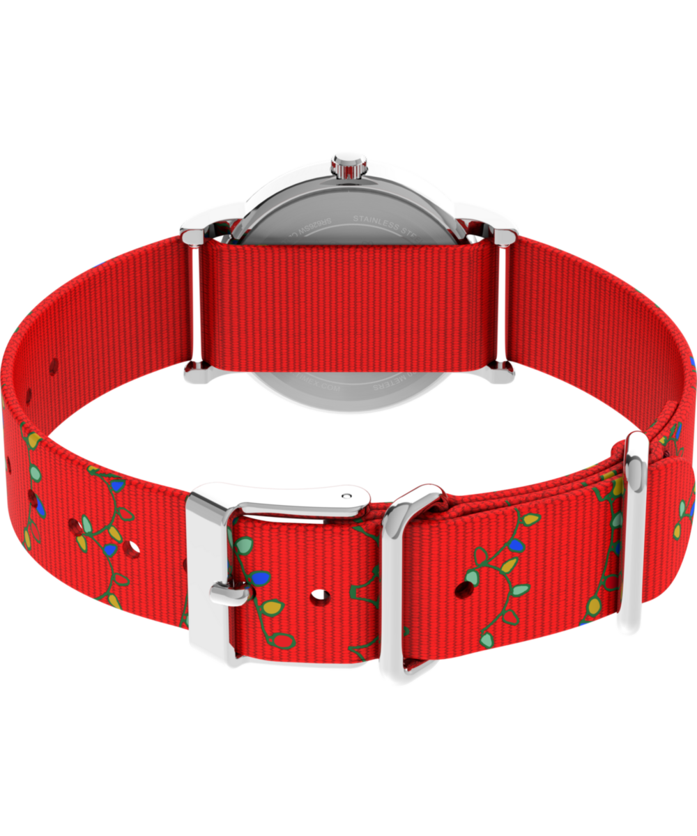 Peanuts® x Timex Weekender Snoopy Santa Hat 31mm Fabric Strap Watch